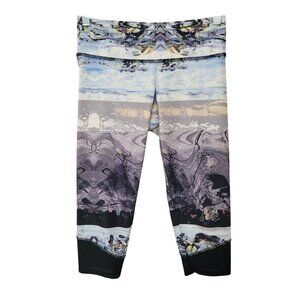 Onzie 222 Arctic Cycle Capri Pants Leggings Size XS Mesh Hem Yoga Activewear